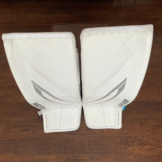 NEW Bauer Hyperlite 2 Goalie Pads - all white - large (35+1)